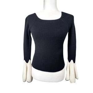 Women's Haute Rogue Ribbed Bell Sleeve Small